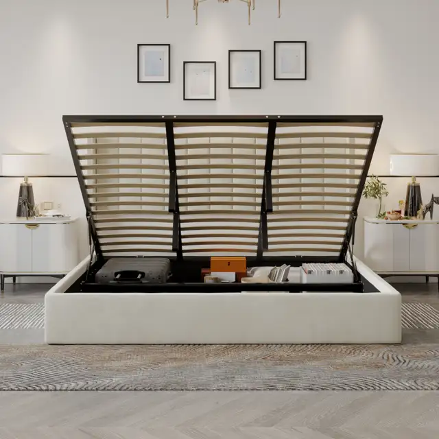 Hydraulic lift up storage bed for sale!!! in Beds & Mattresses in Peterborough - Image 7