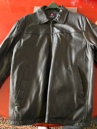 Chaps Leather Jacket (Medium)