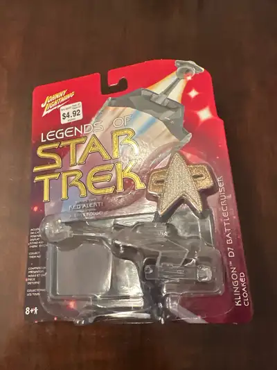 Johnny Lightning Star Trek Klingon D7 Battlecruiser Cloak, View more