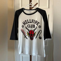 Women’s 'Stranger Things' Hellfire Club 3/4 Length Sleeved T