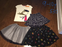 Girls kids summer clothes lot 9-10 years