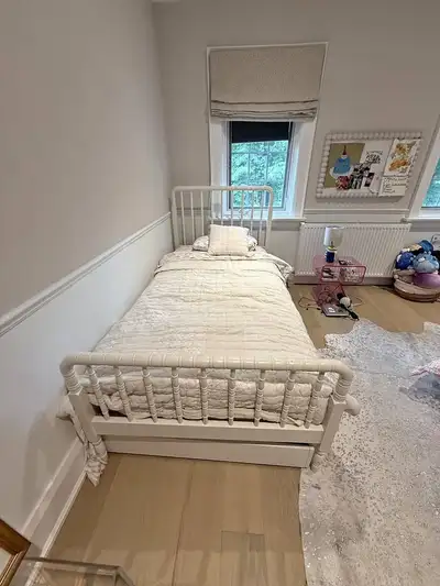 Pottery Barn Elsie Twin Bed + Trundle in Simply White, View more