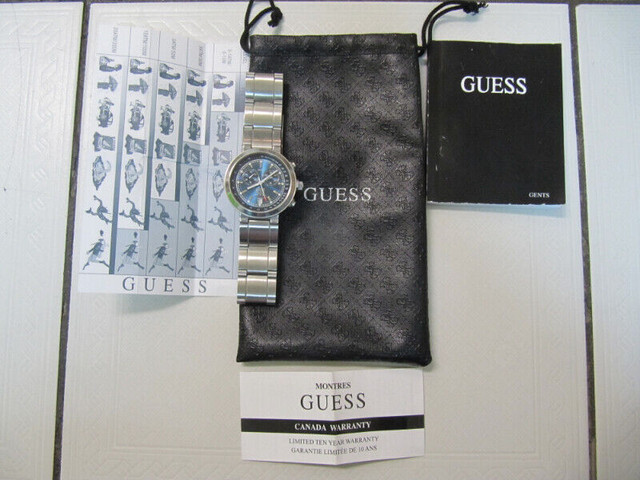 Classic Guess STEEL Tachymeter 660ft Water Resistant Watch XCond in Arts & Collectibles in Mississauga / Peel Region