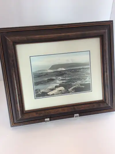 This lovely little reprint of a vintage hand tinted MacAskill photograph is iconic Nova Scotia at it...