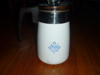 Rare Vintage Corning Ware P-106 Filter Drip Coffee Maker 6 Cup Blue  Cornflower