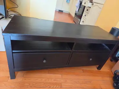 Ikea hemnes TV stand, good condition. Dark brown., View more