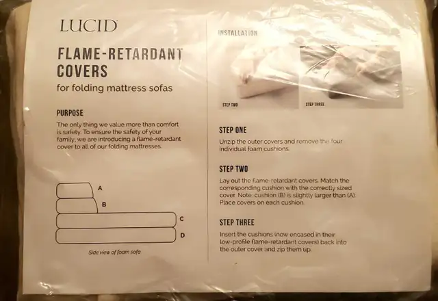 Flame-Retardant Covers for Folding Mattress Covers in Bedding in Markham / York Region - Image 2