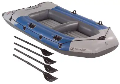 Sevylor Colossus Inflatable Boat, 4 person