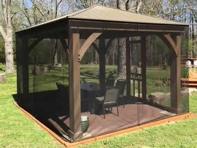 Brand new! 12x12 Mosquito Mesh Kit for Yardistry Gazebo in Patio & Garden Furniture in St. Catharines - Image 2