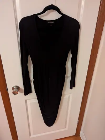 Maternity dress - black, Stork & Babe, small