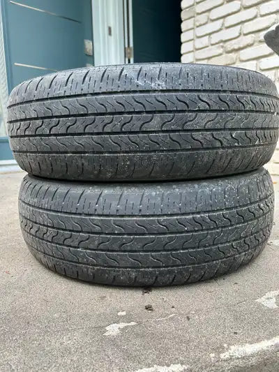 Set of (2) 185 60 15 tires Around 60-70% $45 obo for both