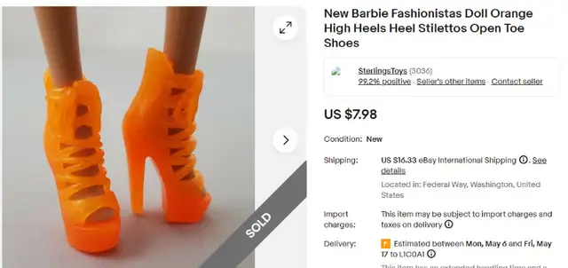 BARBIE SELLING OFF HER SHOE LOT in Toys & Games in Oshawa / Durham Region - Image 9