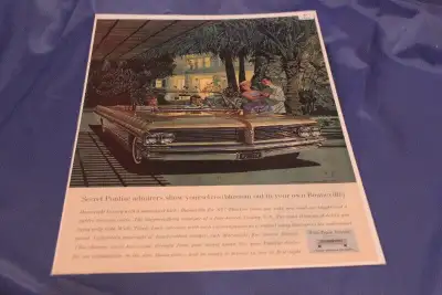 1962 Pontiac Bonneville Convertible Original Ad, View more