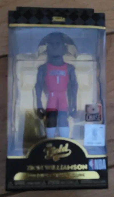 I have for sale a brand new FUNKO GOLD NBA Premium Zion Williamson Vinyl Figures 5" Chase. This item...