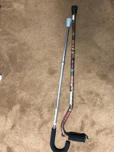 2 Brand new aluminum senior walking canes, View more