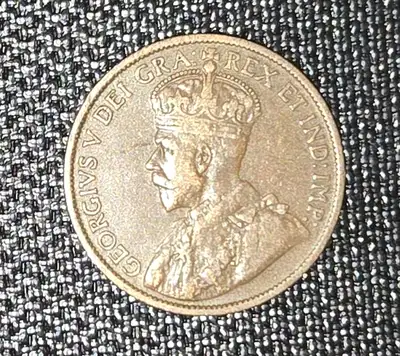1912 Canada Large One Cent Coin, King George V,, View more