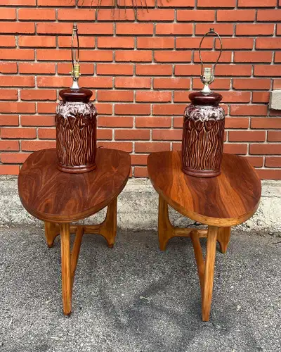 Paire de lampes vintage céramique, View more