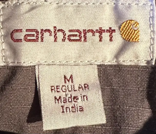 [Vintage] Carhartt 90s Ripstop Lined Shirt Jacket - Medium in Men's in Calgary - Image 3