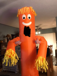 Spirit Halloween wacky wavey inflatable tube man costume
