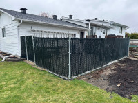 Black Chain Link Fence