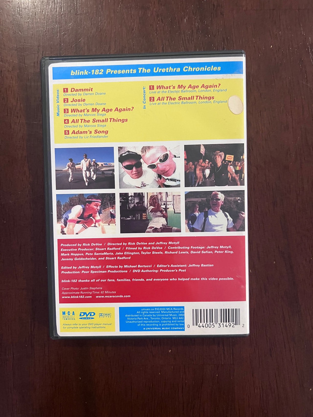 Blink-182 DVD (2000) in CDs, DVDs & Blu-ray in Owen Sound - Image 3