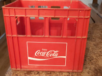 Coca Cola plastic pop crate - 1970s or 80s