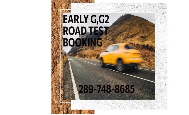 EARLY(ASAP) G2,G ROAD TEST EARLY BOOKING, DRIVING CLASSES63838174126593120