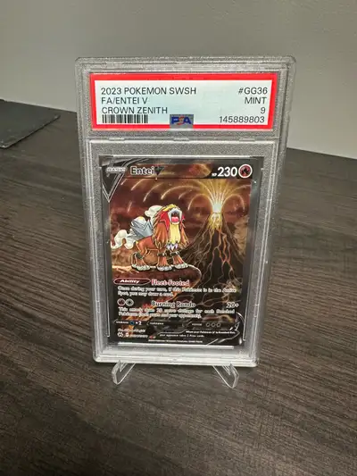 PSA 9 Entei V GG36/GG70 | Pokemon Crown Zenith, View more