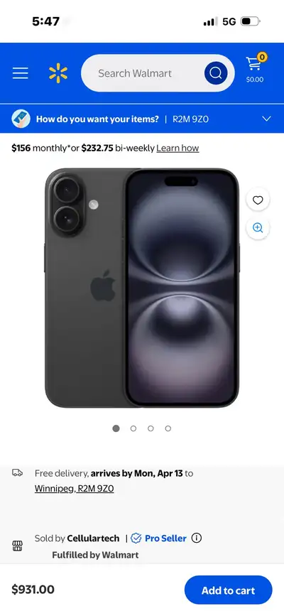 iPhone16 128 g (black brand new), View more