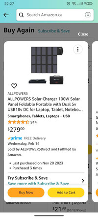 TRADE 100w portable foldable solar panel trade/sell