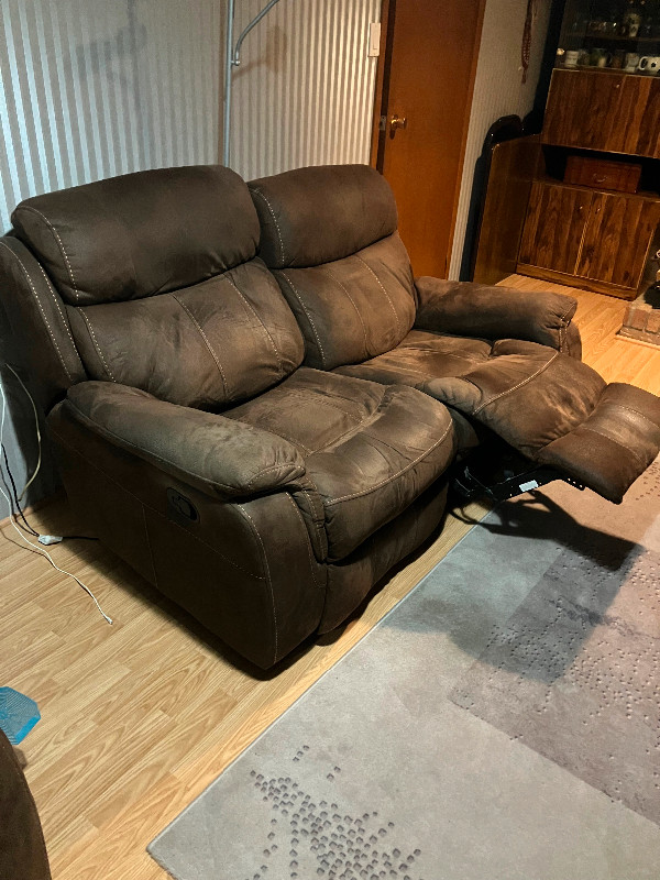 Dual recliner love seat for sale in Chairs & Recliners in Woodstock