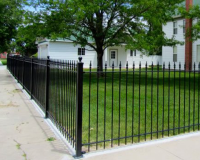 20 Panels + 1 Gate Industrial Iron Fencing 144ft (7'x4'), View more