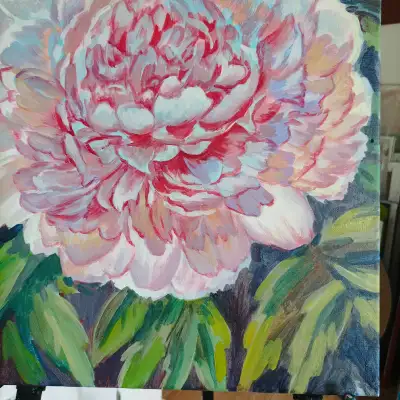 Original oil painting 21 by 16"