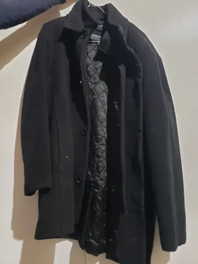 Men winter jacket 60% wool size L - Perry Ellis City Fit, View more