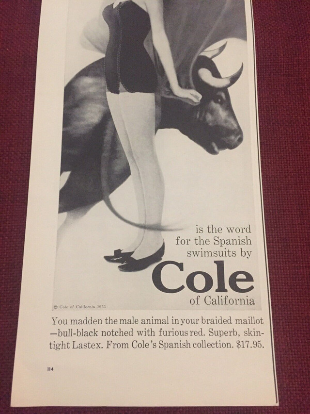 1955 Cole Swimsuits of California Original Ad in Arts & Collectibles in North Bay - Image 3