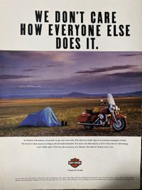 1993 Harley-Davidson Electra Glide Sport Original Ad 