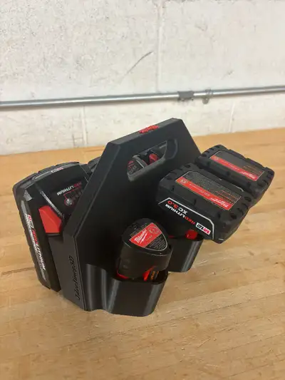 Milwaukee M12 / M18 Battery Caddy Holder 6 Pack (3+3) Packout, View more