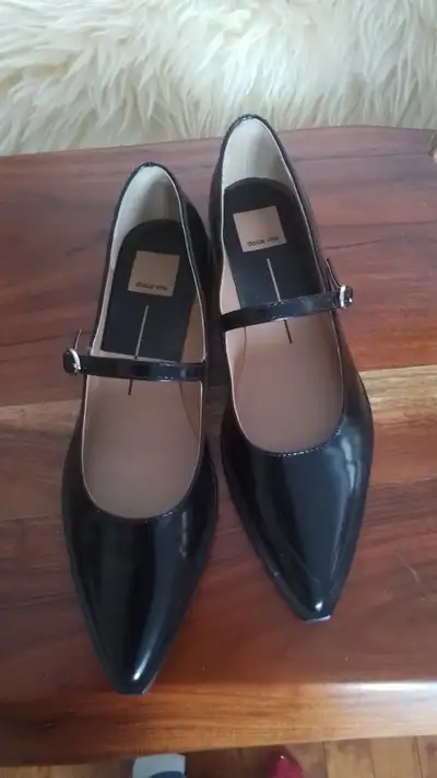 Womens size 8, patent leather Mary Janes, View more