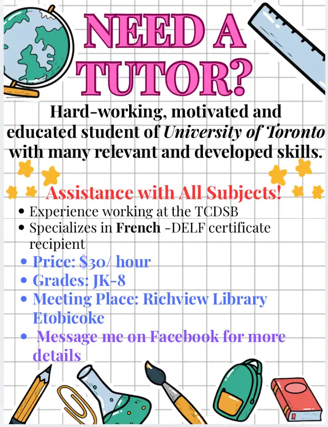 Tutor in Central Etobicoke450230604761681920