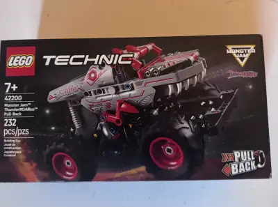 I am selling a new Lego Technic Monster Jam ThunderROARus pull-back truck, model 42200, which contai...