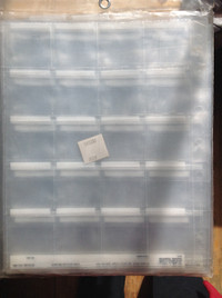 protecteurs de plastique carrés de 5cm ; 2 à 5$