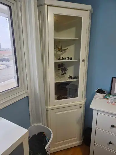 White corner cabinet, View more