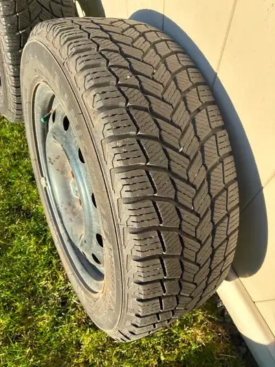 Use only for 6000 avg km Michelin X-Ice 205 / 55 / R16 - -The tires and rims were purchased together...