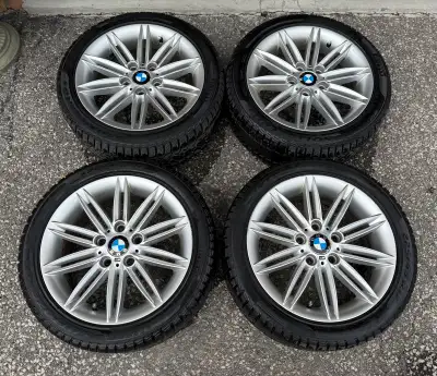 Selling a full set of BMW Style 207 mounted with used Pirelli Sottozero 3 winter tires mounted. Prev...