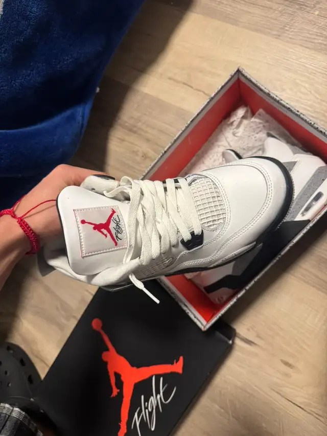Jordan 4 White cement  in Men's Shoes in City of Toronto - Image 4