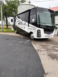 New 31.5 ft Georgetown loaded with every option, including king bed, residential size fridge, firepl...
