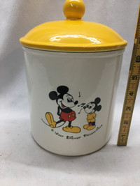 Vintage Disney Cookie Jar Mickey Mouse with Nephews