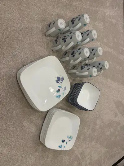 Corelle Square Dishset with Mugs, View more