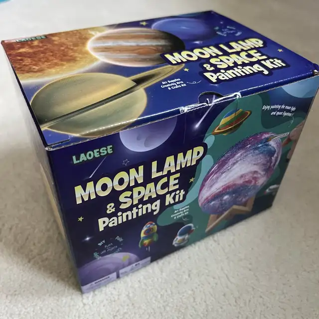 Moon Lamp & Space Painting Art Craft Kit in Arts & Collectibles in Markham / York Region - Image 2