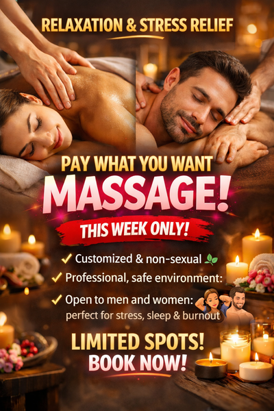 PAY WHAT YOU WANT MASSAGE — THIS WEEK ONLY ✨, View more